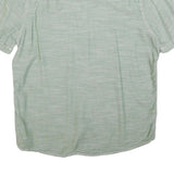WOOLRICH Mens Green Short Sleeve Cotton Blend Shirt L Casual Classic Fit