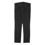 LEVI'S Mens Black Regular Fit Straight Denim Jeans W31 L29 Zip Cotton Blend