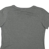 NIKE Womens Grey Pink Graphic T-Shirt M Short Sleeve Crew Neck Casual