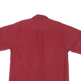 CARHARTT Mens Red Short Sleeve Cotton Blend Shirt L Casual Workwear Button