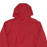 MV SPORT Mens Red Edgewood College Hooded Jacket L Polyester Blend Zip Plain
