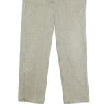 LEE Mens Beige Regular Straight Denim W36 L34 Cotton Zip Jeans Casual Wear