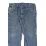 CARHARTT Mens Regular Fit Blue Denim Jeans Zip W38 L30 Classic Cotton Blend