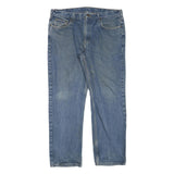 CARHARTT Mens Regular Fit Blue Denim Jeans Zip W38 L30 Classic Cotton Blend