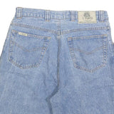 L'UOMO Mens Shorts Blue Denim Casual M W32 Cotton Blend Classic Fit