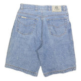 L'UOMO Mens Shorts Blue Denim Casual M W32 Cotton Blend Classic Fit