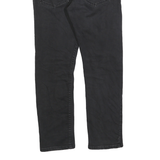 LEVI'S 502 Mens Black Regular Denim Dark W30 L27 Zip Jeans Stylish Comfort