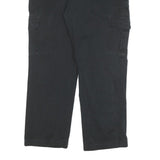 DICKIES Mens Cotton Blend Black Regular Fit Straight Leg Trousers W36 L26