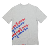 CHAMPION Mens Grey L Cotton Blend Graphic T-Shirt Short Sleeve Crew Neck