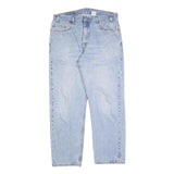 LEVI'S 505 Mens Jeans Blue Regular Straight Denim Light W36 L30 Classic Fit Zip