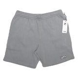 FILA Mens Grey Casual Shorts L W34 Cotton Blend Drawstring Logo