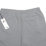 FILA Mens Grey Casual Shorts L W34 Cotton Blend Drawstring Logo
