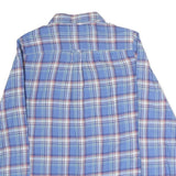 FAT FACE Womens Blue Check Shirt UK 10 Long Sleeve Cotton Casual Blouse