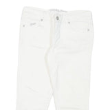 GUESS Womens White Casual Shorts S W26 Embellished Heart Detail