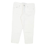 GUESS Womens White Casual Shorts S W26 Embellished Heart Detail