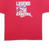 HANES Mens Red East Union Lancers Graphic T-Shirt XL Short Sleeve Crew Neck