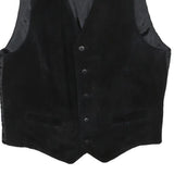 Womens Black Button Closure Classic Jacket S Polyester Blend Plain Stylish