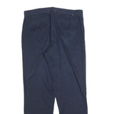 NAUTICA Mens Cotton Blend Navy Regular Fit Straight Leg Trousers W34 L32 Casual
