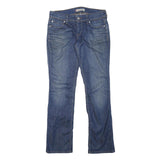 LEVI'S Womens Regular Straight Leg Denim Medium Blue W30 L30 Zip Cotton Blend