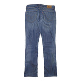 LEVI'S Womens Regular Straight Leg Denim Medium Blue W30 L30 Zip Cotton Blend