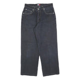 TOMMY JEANS Mens Relaxed Dark Denim Jeans W30 L27 Classic Cotton Blend Zip