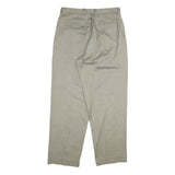 TOMMY HILFIGER Mens Cotton Beige Regular Straight Trousers W34 L30 Classic