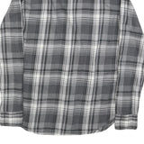 RALPH LAUREN Mens Grey & White Checked Shirt S Classic Button-Down Collar Cotton