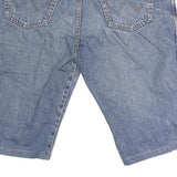 WRANGLER Mens Shorts Blue Denim Casual L W34 Classic Cotton Blend