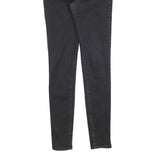 LEVI'S 720 Womens Jeans Black Slim Skinny Denim Medium W28 L32 Classic Fit Zip