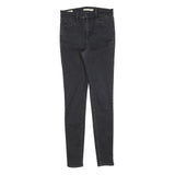 LEVI'S 720 Womens Jeans Black Slim Skinny Denim Medium W28 L32 Classic Fit Zip