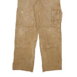CARHARTT Mens Jeans Brown Relaxed Straight Denim Fair W30 L28 Workwear Utility