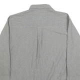 CHAPS RALPH LAUREN Mens Grey & Blue Check Shirt L Classic Button Down Casual