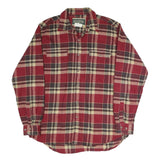 FIELD & STREAM Mens Red & Cream Plaid Shirt XL Cotton Blend Casual Outdoor