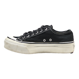 LEVI'S Platform Trainers Black Canvas Womens UK 5