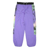 MAGIC Mens Joggers Purple & Multicoloured S W32 L29 Polyester Blend Casual