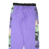 MAGIC Mens Joggers Purple & Multicoloured S W32 L29 Polyester Blend Casual