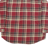 FIELD & STREAM Mens Red & Cream Check Shirt XL Cotton Blend Casual Button