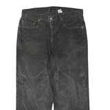 LEVI'S Womens Jeans Black Regular Straight Denim Stone Wash W36 L26 Casual Fit