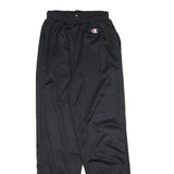 CHAMPION Mens Joggers Black S W25 L28 Polyester Blend Regular Tapered Fit Casual