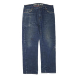 DICKIES Mens Jeans Blue Cotton Blend Regular Straight Denim W36 L32 Workwear