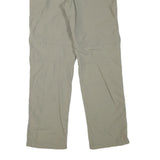 MAMMUT Womens Regular Beige Polyester Blend Zip Trousers W32 L31 Outdoor Hiking