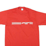 JERZEES Single Stitch Mens Red Armstrong Tires T-Shirt L Short Sleeve Crew Neck