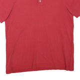 KAPPA Mens Red Polo Shirt Short Sleeve Cotton Blend M Casual Sports Logo