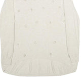 ALF Womens Cream Jumper Floral Embroidered Crew Neck Basic Knit S Stylish