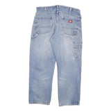 DICKIES Mens Regular Fit Blue Denim Rinse Jeans W36 L30 Durable Workwear