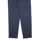 DOCKERS Womens Cotton Blend Navy Regular Straight Trousers W30 L34 Classic