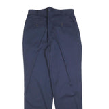 DOCKERS Womens Cotton Blend Navy Regular Straight Trousers W30 L34 Classic