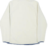 CRANE Mens White Hoodie M Full Zip Warm Fleece Jacket Casual Outerwear