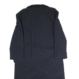 WEIL Womens Navy Blue Classic Jacket S Cotton Blend Button Closure Plain Elegant