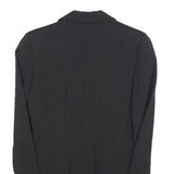 PINKO Womens Black Tailored Jacket UK 10 Polyester Blend Button Closure Plain